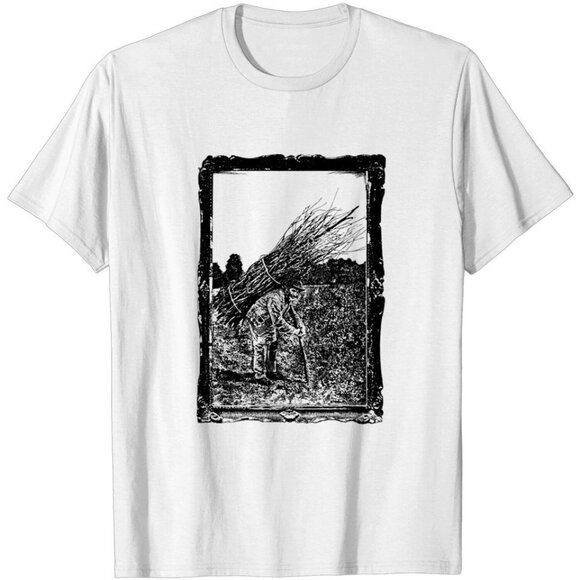 Olin D Tops - LZ IV Led Zeppelin Rock Band Album Classic Music Fan Collector Graphic T-Shirt